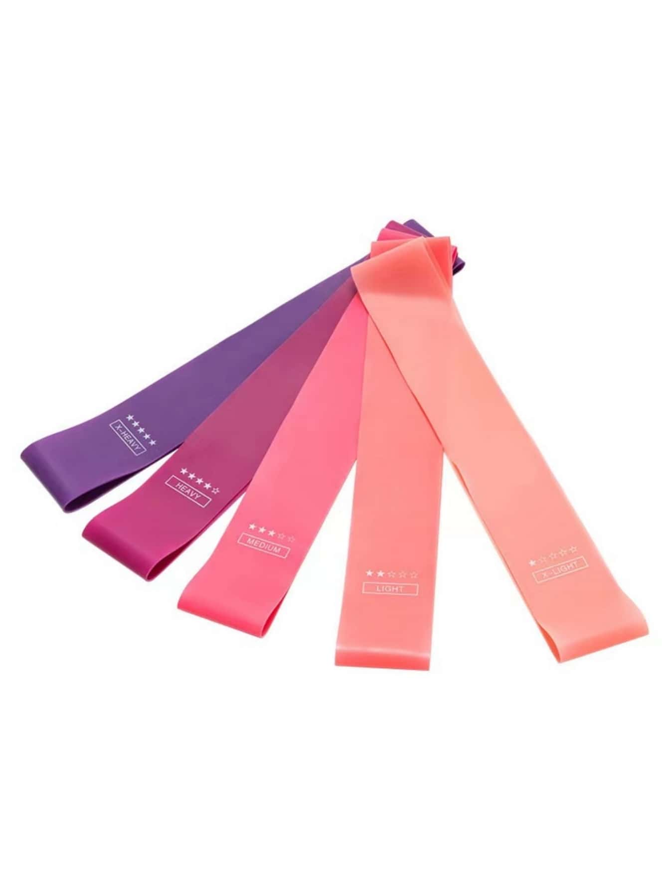 5pcs Resistance Bands Set For Yoga Fitness Stretching Rehabilitation Strength Training Gym Accessories