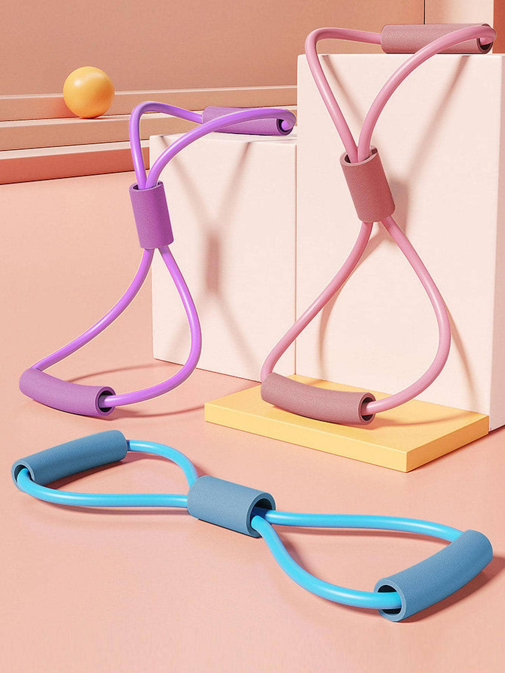 1pc 8-Shaped Yoga Resistance Band Gym Accessories