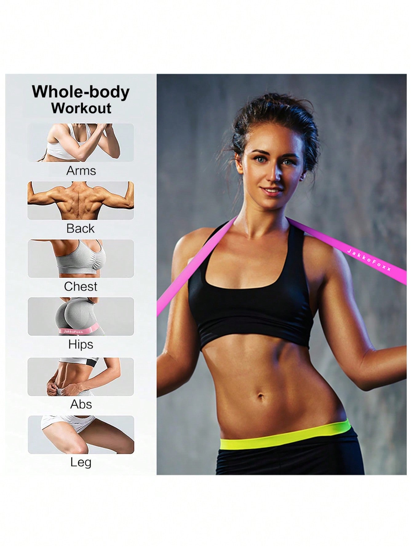 5pcs Resistance Bands Set For Yoga Fitness Stretching Rehabilitation Strength Training Gym Accessories
