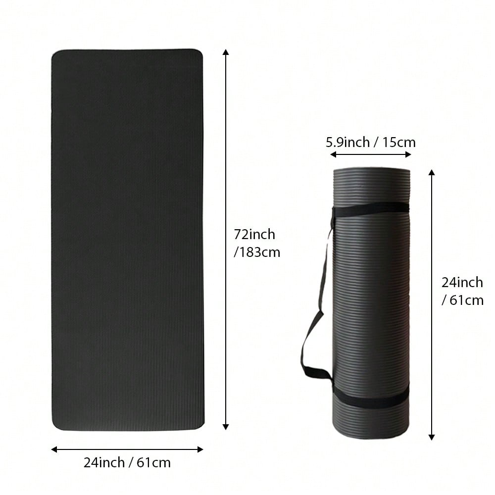 1pc Multi-Color Yoga Mat, 0.7cm/0.28in Thick, Comfortable & Soft, Suitable For Yoga, Fitness, Gymnastics, Pilates, Gym Or Home Workout, Great Gift Idea For Mother's Day, Birthday, Christmas