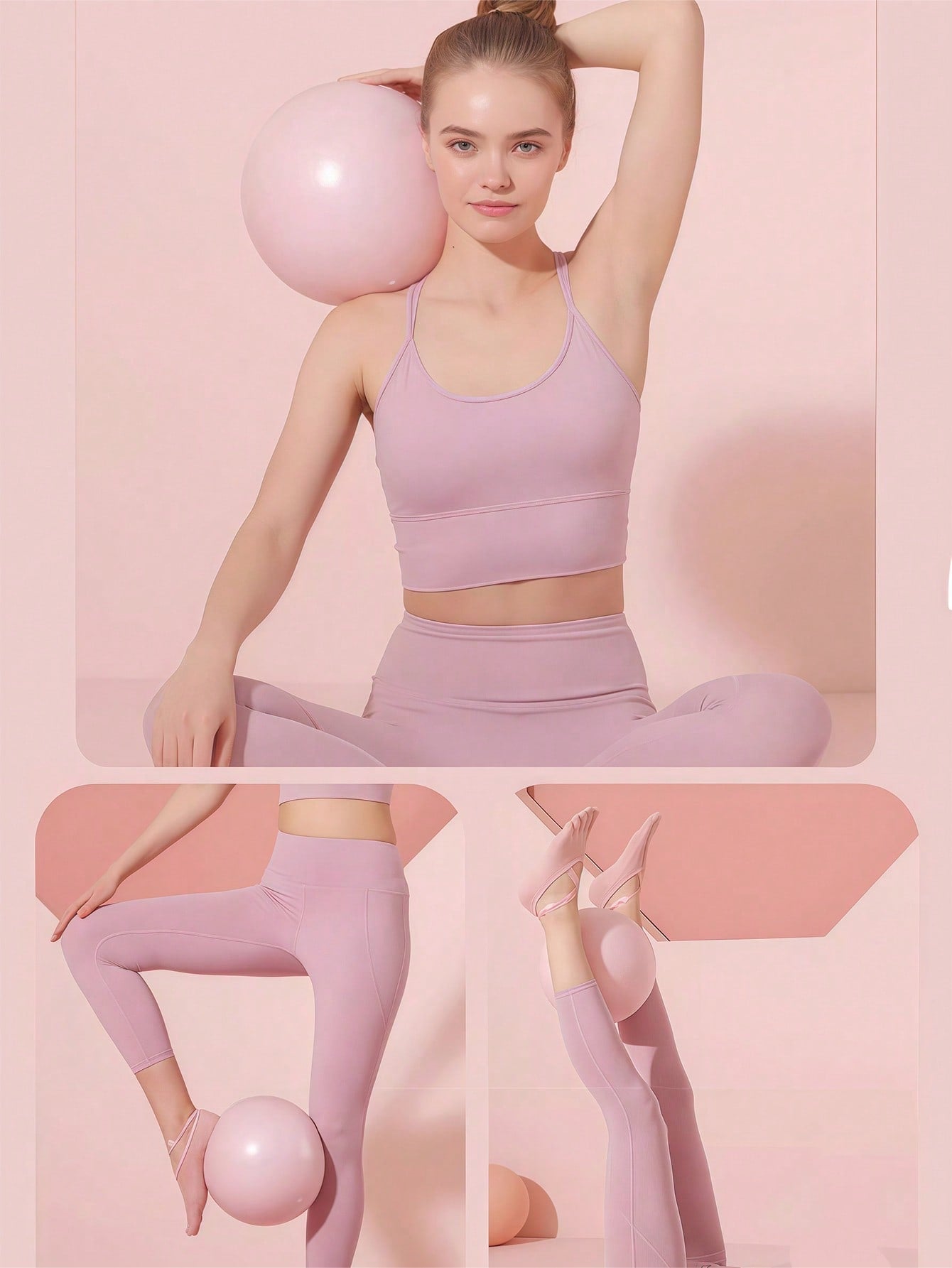 Thick Mini Pilates Ball, Anti-Burst Anti-Slip Yoga Ball, Women's Fitness Ball For Pelvic Floor Muscle Training, Stability Stretching And Core Strength Exercise, Suitable For Home, Gym, Office, Pilates Equipment, Yoga Accessories