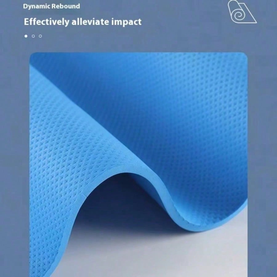 Extra Thick NBR Yoga Mat - High Density Non-Slip Exercise Mat With Enhanced Resilience For Joint Protection, Ideal For Home Workout/Yoga/Pilates