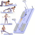 FEIERDUN 300 LBS Weight Capacity Multifunctional Fitness Board With Automatic Rebound, Core Training Ab Roller, Foldable Workout Machines - Full Body Workout Equipment, Home Pilates