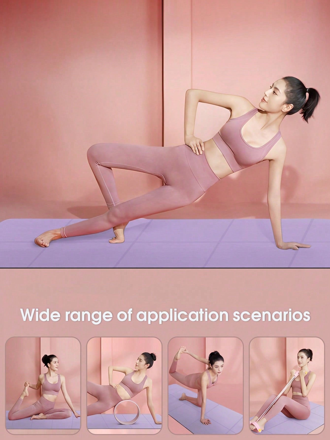 1pc 173*61cm EVA Yoga Mat, Pilates Solid Color Exercise Mat With Strap, Suitable For Yoga, Pilates, Plank, Fitness, Gymnastics, Workout, Gym, Home Exercise, Great Gift For Mother's Day, Birthday, Etc.