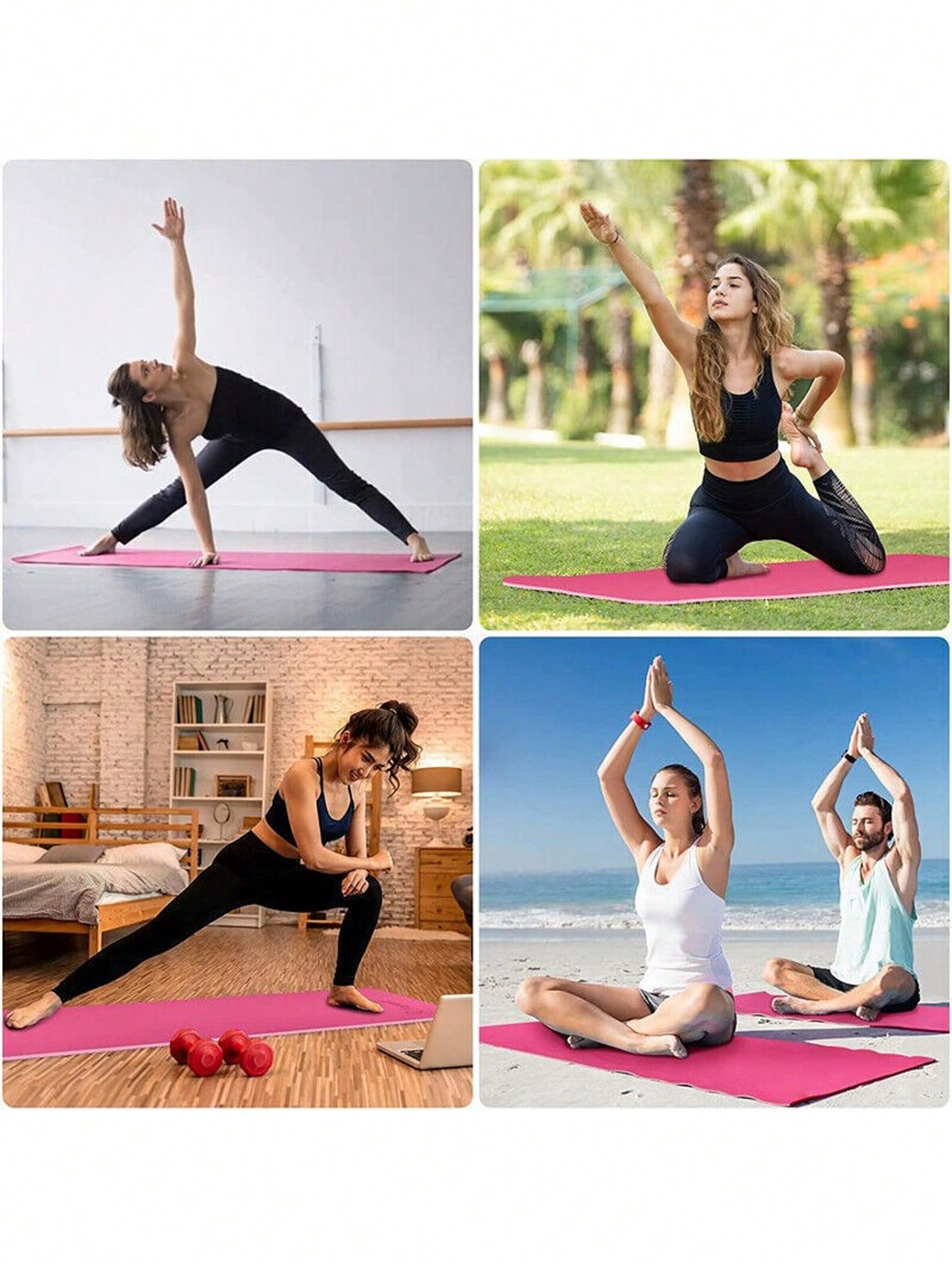 1pc Yoga Mat, Pilates Mat, Thick Yoga Mat, Balance Pad, Non-Slip Home Floor Mat, Thick Knee Pad. Designed For Yoga And Fitness, 3cm Thick, Can Be Used As Yoga Mat. Suitable For Gym, Home Workout, Yoga, Sports, Outdoor Activities, Pilates, Etc. A Great Gif