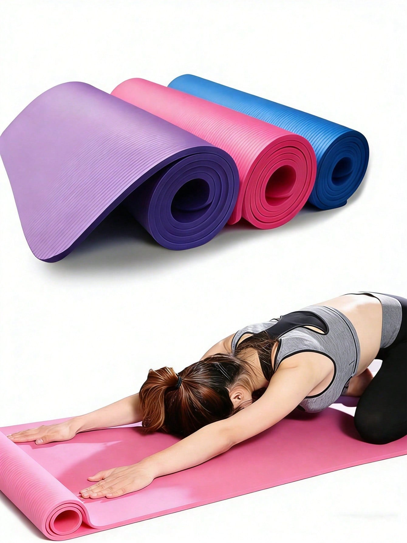 1pc Yoga Mat, Pilates Mat, Thick Yoga Mat, Balance Pad, Non-Slip Home Floor Mat, Thick Knee Pad. Designed For Yoga And Fitness, 3cm Thick, Can Be Used As Yoga Mat. Suitable For Gym, Home Workout, Yoga, Sports, Outdoor Activities, Pilates, Etc. A Great Gif